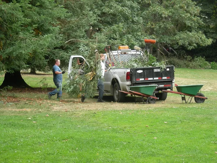 Landscaper at work